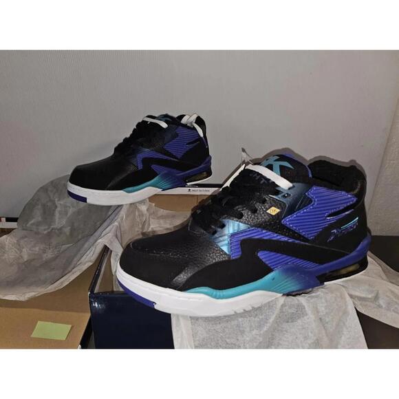 British Knights Dymacel Mid Tops Size 9 Shoes NWT Rare Saphire/teal/blk Wh #00L